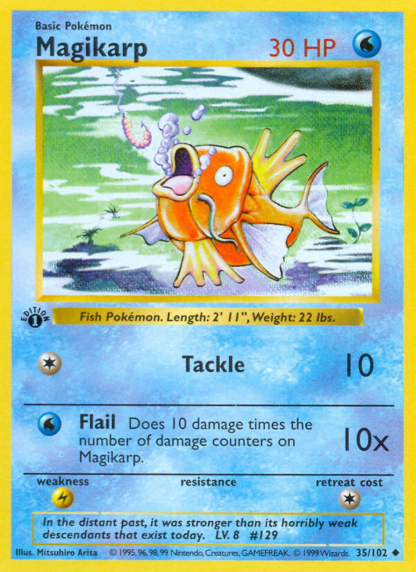 Magikarp – Base Set 35 – Pokémon TCG single card Hoofdafbeelding