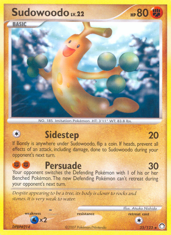 Sudowoodo Lv.22 – Mysterious Treasures 35 – Pokémon TCG single card