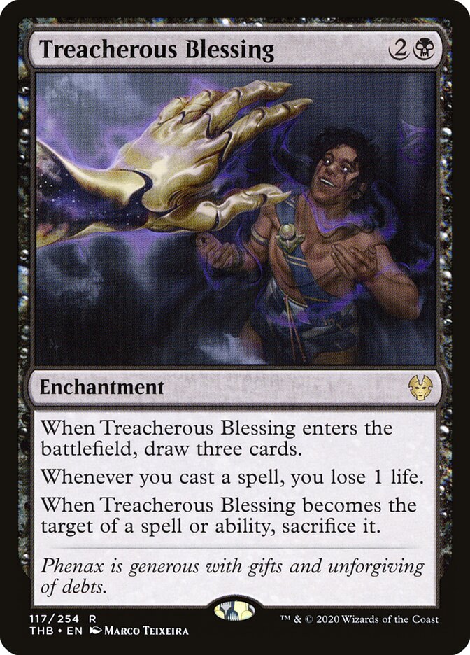 Treacherous Blessing - Theros Beyond Death (Rare) [THB-117] Hoofdafbeelding