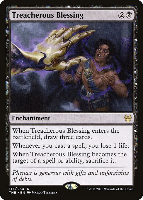 Treacherous Blessing – Theros Beyond Death (THB-117) Magic: The Gathering card | LC-REM-20260804-15150835335500-35b3ad6b-9966-489f-a4c9-2639a634fd62