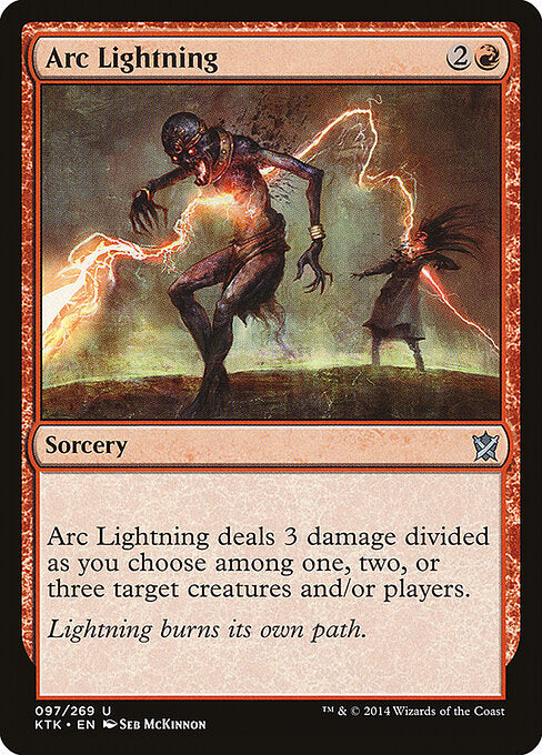 Arc Lightning – Khans of Tarkir (KTK-97) Magic: The Gathering card Immagine principale del prodotto