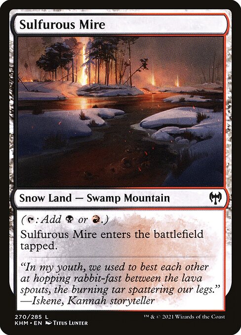 Sulfurous Mire – Kaldheim (KHM-270) Magic: The Gathering card Hoofdafbeelding
