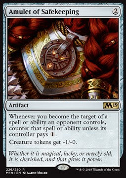 Amulet of Safekeeping - Core 2019 (Rare) [M19-226]