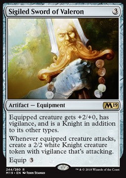 Sigiled Sword of Valeron - Core 2019 (Rare) [M19-244] Imagen principal del producto