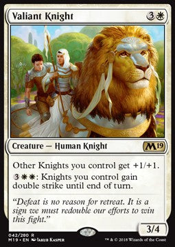 Valiant Knight - Core 2019 (Rare) [M19-42]