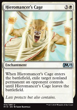 Hieromancer's Cage - Core 2019 (Uncommon) [M19-14] Image principale du produit