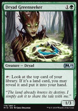 Dryad Greenseeker - Core 2019 (Uncommon) [M19-178] Image principale du produit