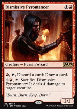 Dismissive Pyromancer - Core 2019 (Rare) [M19-136] Immagine principale del prodotto