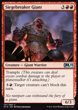 Siegebreaker Giant - Core 2019 (Uncommon) [M19-157] Image principale du produit