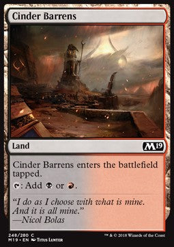 Cinder Barrens - Core 2019 (Common) [M19-248]