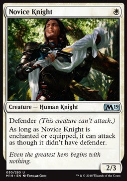 Novice Knight - Core 2019 (Uncommon) [M19-30] Image principale du produit