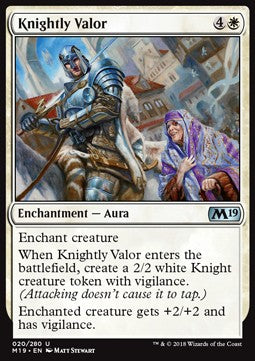 Knightly Valor - Core 2019 (Uncommon) [M19-20] Image principale du produit