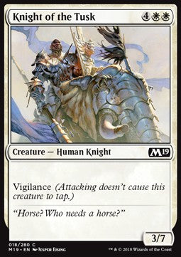 Knight of the Tusk - Core 2019 (Common) [M19-18] Hover Image