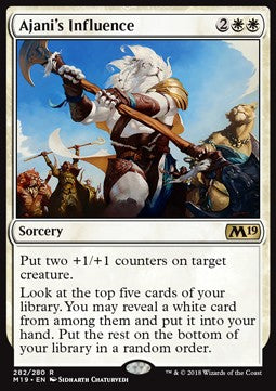 Ajani's Influence - Core 2019 (Rare) [M19-282] Image principale du produit