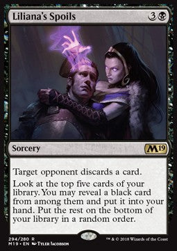 Liliana's Spoils - Core 2019 (Rare) [M19-294] Immagine principale del prodotto