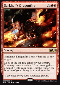 Sarkhan's Dragonfire - Core 2019 (Rare) [M19-298] Imagen principal del producto