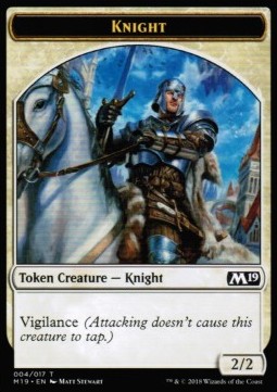 Knight Token (White 2/2 Vigilance) - Core 2019 (Token) [M19-T04] Image principale du produit