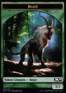 Beast Token (Green 3/3) - Core 2019 (Token) [M19-T12] Imagen principal del producto