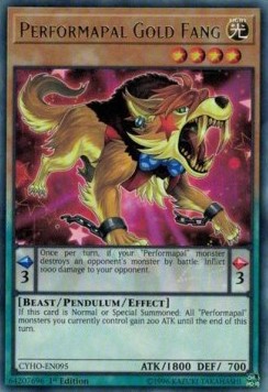 Performapal Gold Fang - Cybernetic Horizon (Rare) [CYHO-095] Main image