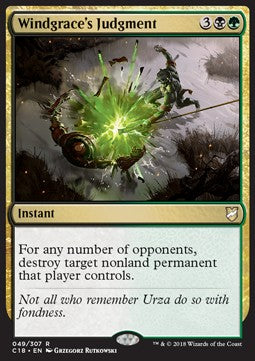 Windgrace's Judgment - Commander 2018 (Rare) [C18-49]