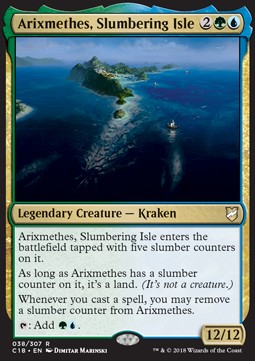 Arixmethes, Slumbering Isle - Commander 2018 (Rare) [C18-38] Immagine principale del prodotto