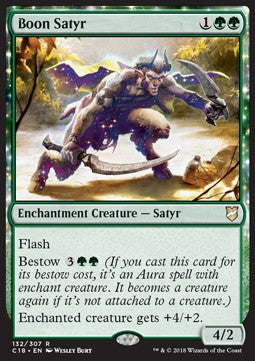Boon Satyr - Commander 2018 (Rare) [C18-132] Immagine principale del prodotto