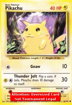 Pikachu - Base Set (Oversized) [BS-58] Imagen principal del producto