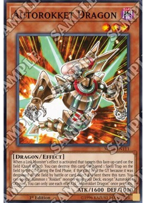 Autorokket Dragon — 2018 Mega-Tin Mega Pack (MP18-111) Yu-Gi-Oh! card Imagen principal del producto