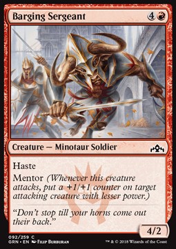 Barging Sergeant - Guilds of Ravnica (Common) [GRN-92] Immagine principale del prodotto