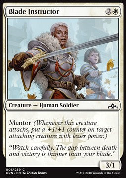 Blade Instructor - Guilds of Ravnica (Common) [GRN-1] Immagine principale del prodotto