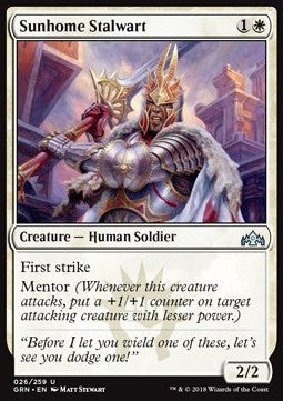 Sunhome Stalwart - Guilds of Ravnica (Uncommon) [GRN-26] Immagine principale del prodotto