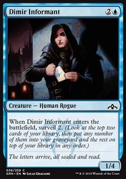 Dimir Informant - Guilds of Ravnica (Common) [GRN-36] Immagine principale del prodotto