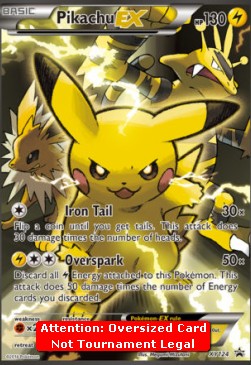 Pikachu EX - XY Black Star Promos (Oversized) [XYPR-124]