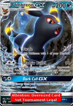 Umbreon GX - SM Black Star Promos (Oversized) [SM-36] Immagine principale del prodotto
