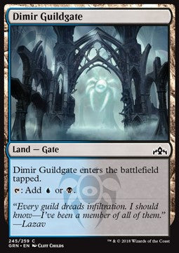 Dimir Guildgate (V.1) - Guilds of Ravnica (Common) [GRN-245] Immagine principale del prodotto