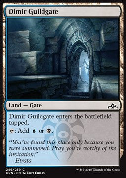 Dimir Guildgate (V.2) - Guilds of Ravnica (Common) [GRN-246] Immagine principale del prodotto