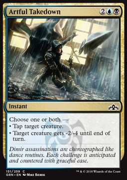 Artful Takedown - Guilds of Ravnica (Common) [GRN-151] Immagine principale del prodotto