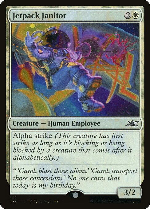 Jetpack Janitor – Unfinity (UNF-301) Magic: The Gathering card | LC-REM-20260804-15151687827788-363b47ed-7b70-40d2-bde7-bb6ac3f8d0f6
