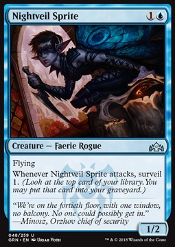 Nightveil Sprite - Guilds of Ravnica (Uncommon) [GRN-48] Hauptbild