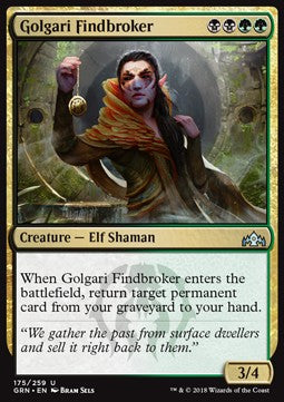 Golgari Findbroker - Guilds of Ravnica (Uncommon) [GRN-175] Main image