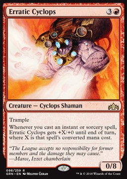 Erratic Cyclops - Guilds of Ravnica (Rare) [GRN-98] Imagen principal del producto