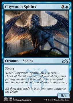 Citywatch Sphinx - Guilds of Ravnica (Uncommon) [GRN-33] Hauptbild