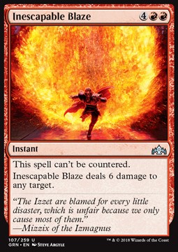 Inescapable Blaze - Guilds of Ravnica (Uncommon) [GRN-107] Hauptbild