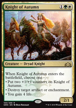 Knight of Autumn - Guilds of Ravnica (Rare) [GRN-183] Hauptbild