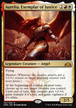 Aurelia, Exemplar of Justice - Guilds of Ravnica (Mythic) [GRN-153] Imagen principal del producto