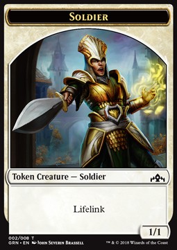 Soldier Token (White 1/1 Lifelink) - Guilds of Ravnica (Token) [GRN-T02] Hauptbild