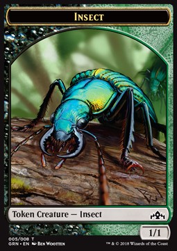 Insect Token (Black and Green 1/1) - Guilds of Ravnica (Token) [GRN-T05] Hauptbild