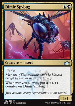 Dimir Spybug - Guilds of Ravnica (Uncommon) [GRN-166] Main image