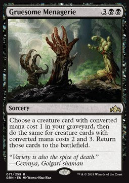 Gruesome Menagerie - Guilds of Ravnica (Rare) [GRN-71] Hover Image