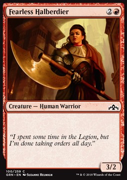 Fearless Halberdier - Guilds of Ravnica (Common) [GRN-100] Imagen principal del producto